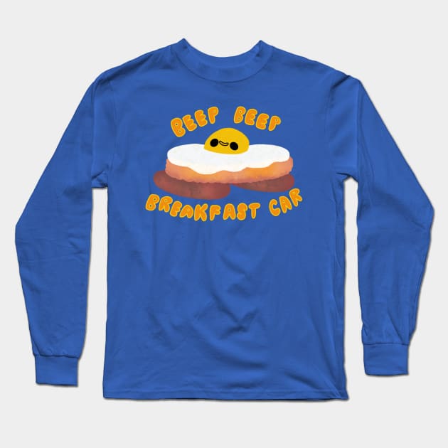 Beep Beep Breakfast Car Long Sleeve T-Shirt by TurboErin